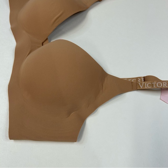 NEW Victorias Secret Small Lightly Lined Bralette Bra Solid Beige No Wire #2477 - Picture 4 of 10